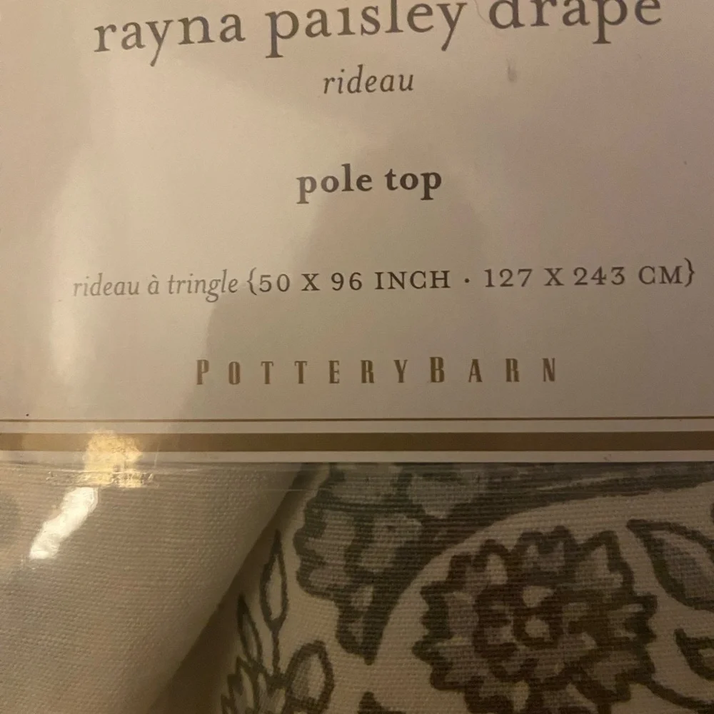 Pottery Barn Rayna Paisley Drape
